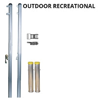Jaypro Recreational Outdoor Volleyball System Ground Sleeves Jaypro