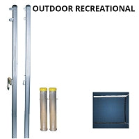 Jaypro Recreational Outdoor Volleyball System Ground Sleeves Jaypro