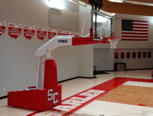 Gared Pro Arena Portable Basketball Hoop – 8' Boom (9716E) Gared