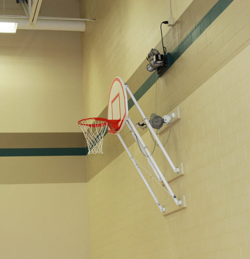 Gared 35" x 54" Four Point Fold-Up Basketball Wall Mount Package Gared