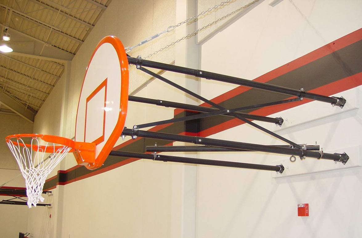 Gared 35" x 54" Four Point Side-Fold Basketball Wall Mount Package Gared