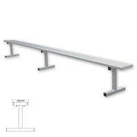Jaypro Player Bench - 15 ft. - Portable  (Powder Coated) Jaypro