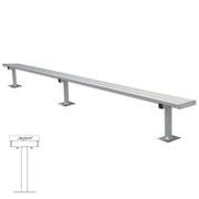 Jaypro Player Bench - 15 ft. - Surface Mount  (Powder Coated) Jaypro