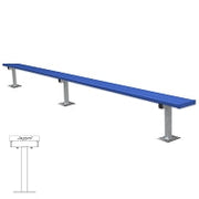 Jaypro Player Bench - 15 ft. - Surface Mount Jaypro