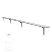 Jaypro Player Bench - 21 ft. - In-Ground  (Powder Coated) Jaypro