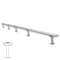 Jaypro Player Bench - 27 ft. - Surface Mount  (Powder Coated) Jaypro