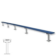 Jaypro Player Bench - 27 ft. - Surface Mount Jaypro