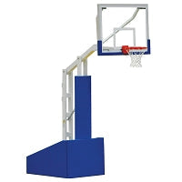 Jaypro Basketball System - Portable (Indoor) - Elite 5472 (4 ft.6 in. Board Extension) - 72 in. Glass Backboard, Breakaway Goal Jaypro