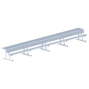 Jaypro Player Bench with Seat Back and Shelf - 15 ft. - Portable Jaypro