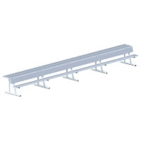 Jaypro Player Bench with Seat Back and Shelf - 7-1/2 ft. - Portable Jaypro