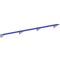 Jaypro Player Bench - Wall-Mounted - 21 ft. Jaypro