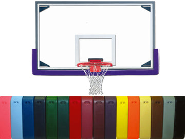 Gared Basketball Backboard with Colorful Padding Options