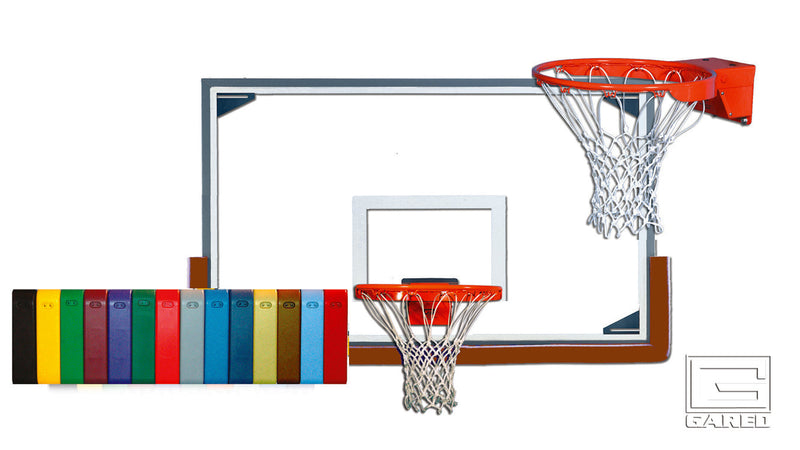 Gared Basketball Backboard with Rim and Net - Durable Performance Gared