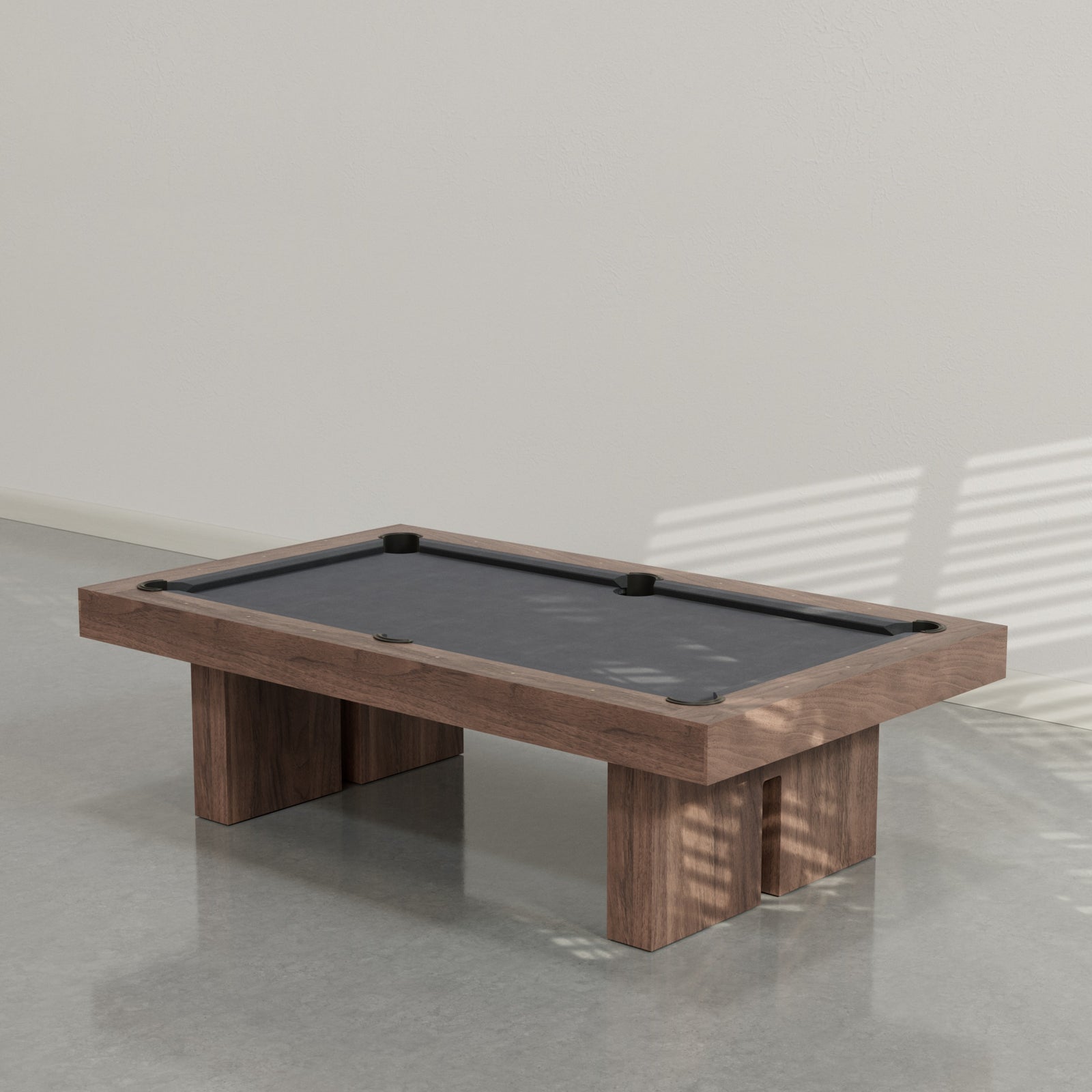 District Mills Plinth Leg Pool Table
