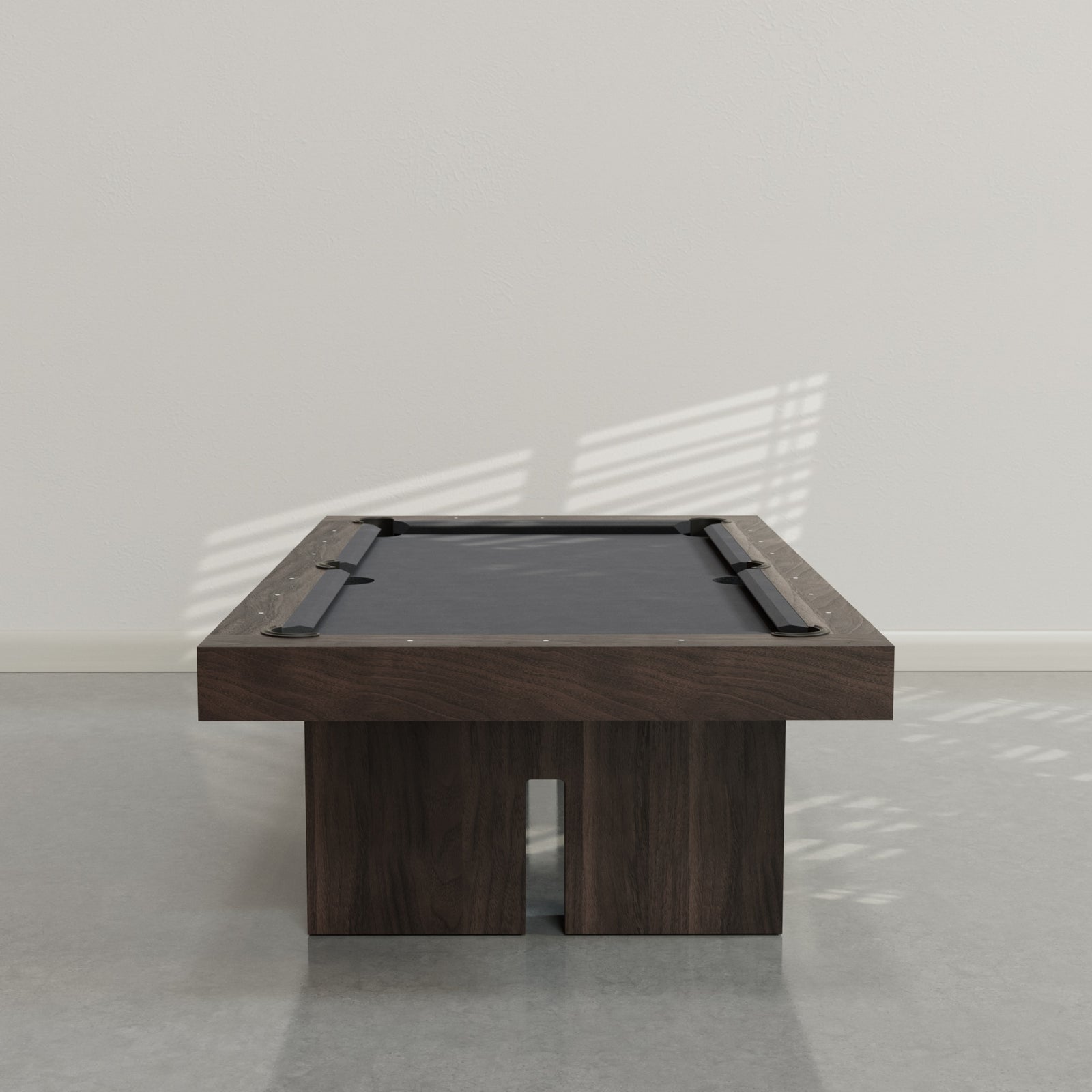 District Mills Plinth Leg Pool Table