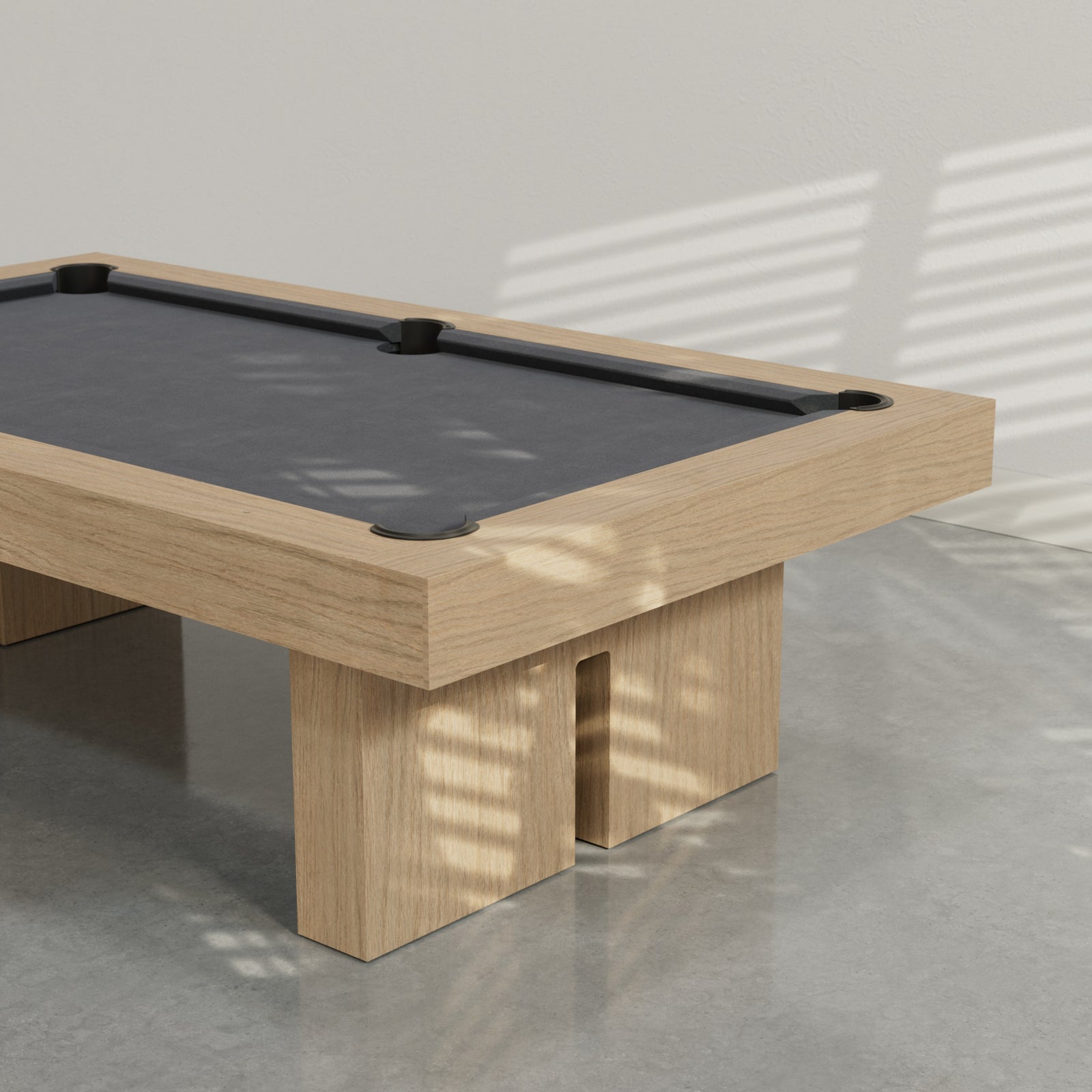 District Mills Plinth Leg Pool Table