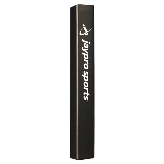 Jaypro Sports Safety Padding - Outdoor Basketball Pole Replacement Padding - 6" x 6", Black w/Gusset (PP-66)