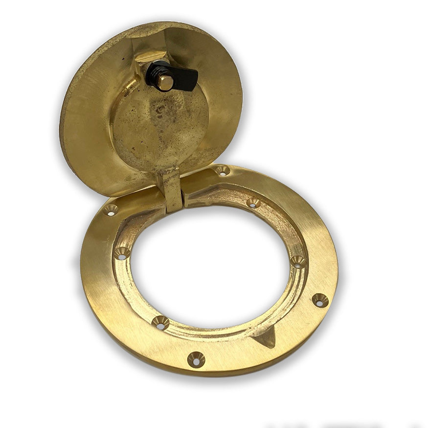 Jaypro Floor Sleeves with Brass Cover Plate (2-7/8 in. Upright) Jaypro