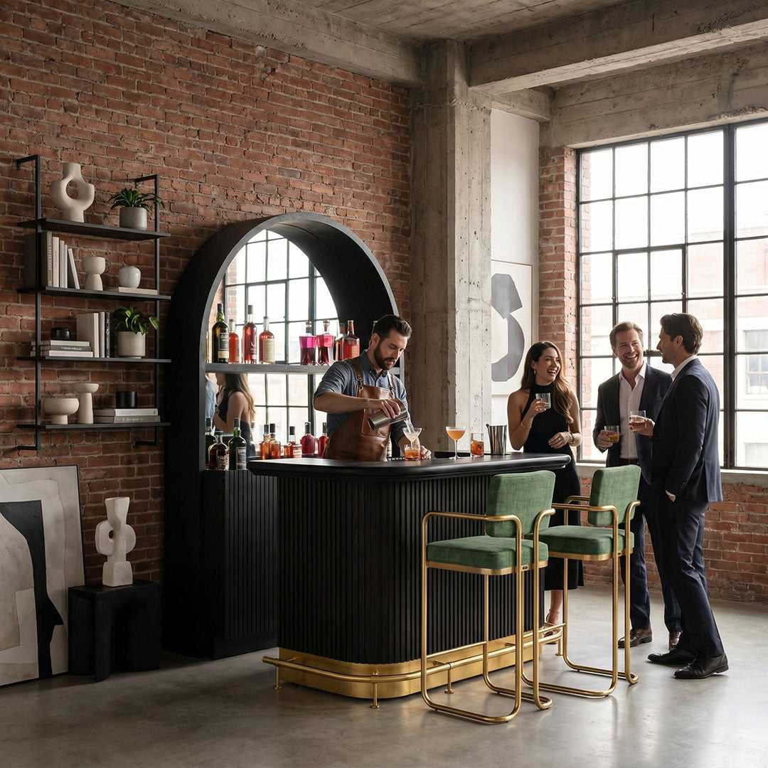 RAM Game Room Prohibition 60" Cocktail Home Bar