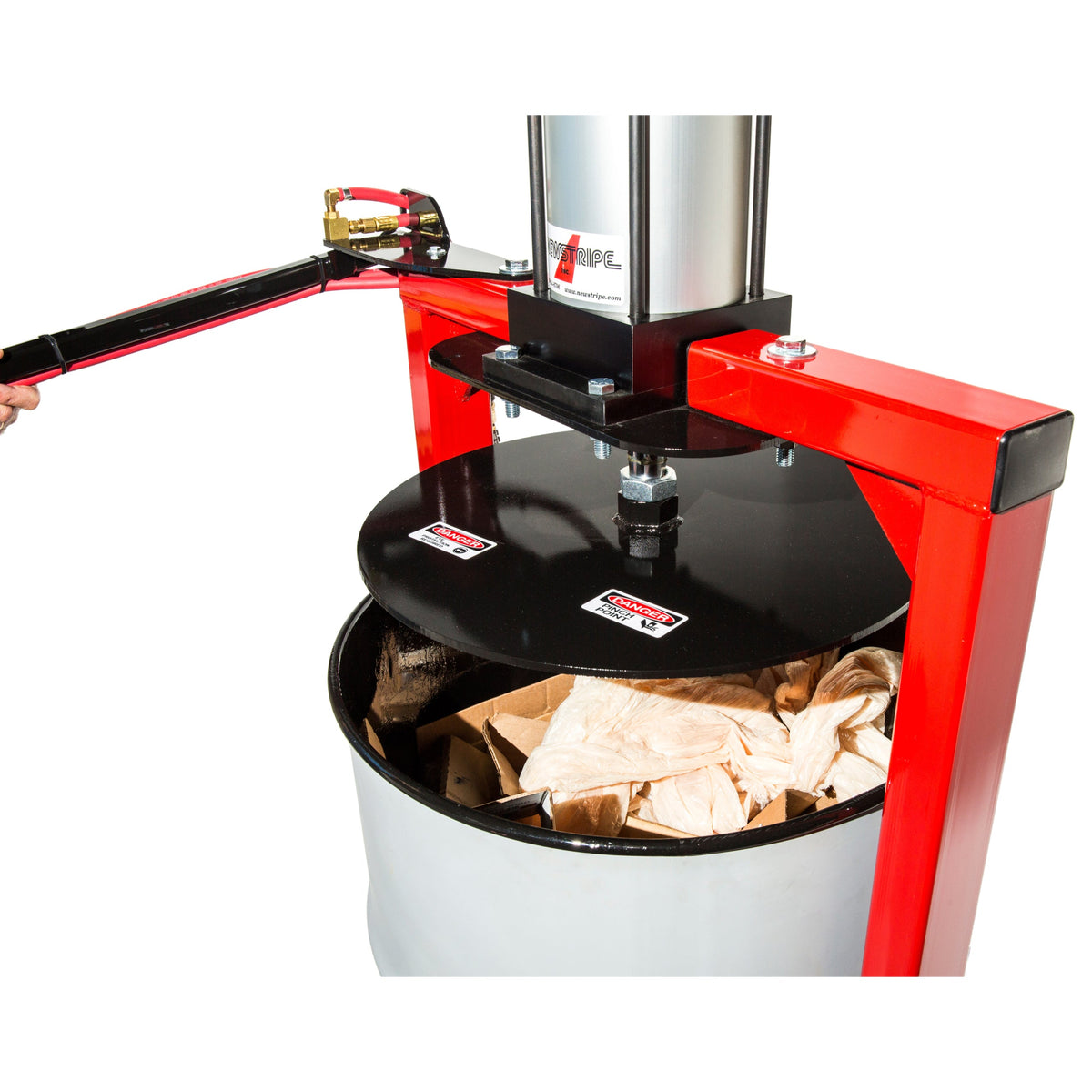 Newstripe PackMaster Air Powered Compactor Newstripe