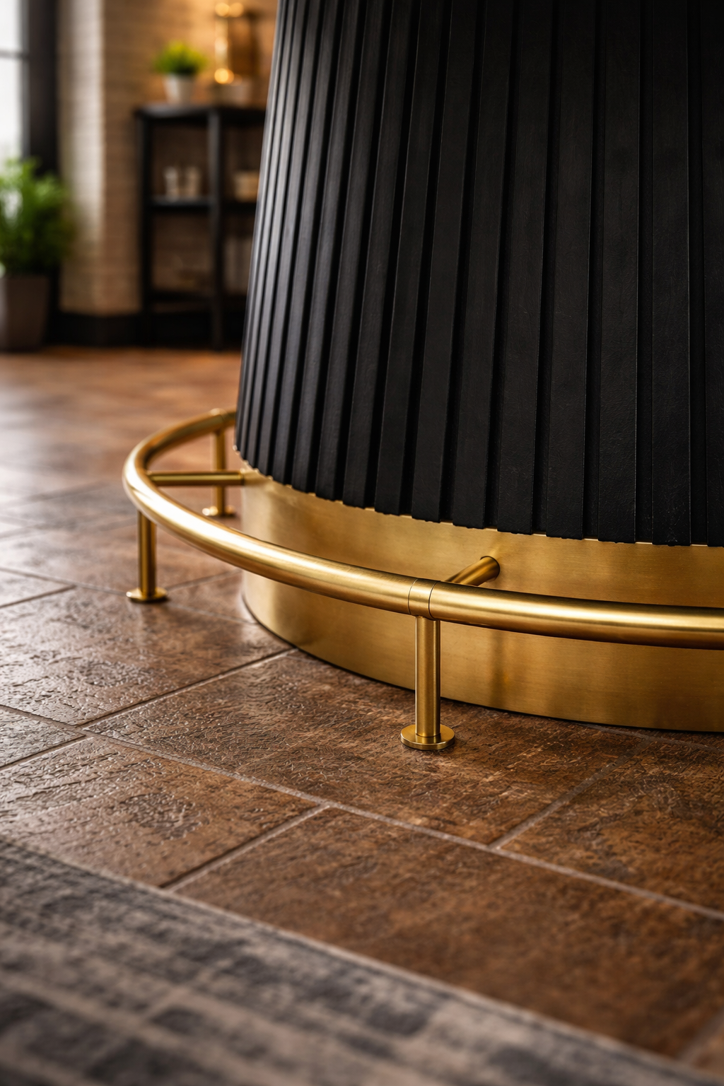 RAM Game Room Foot Rail for Prohibition 60" Poker Table