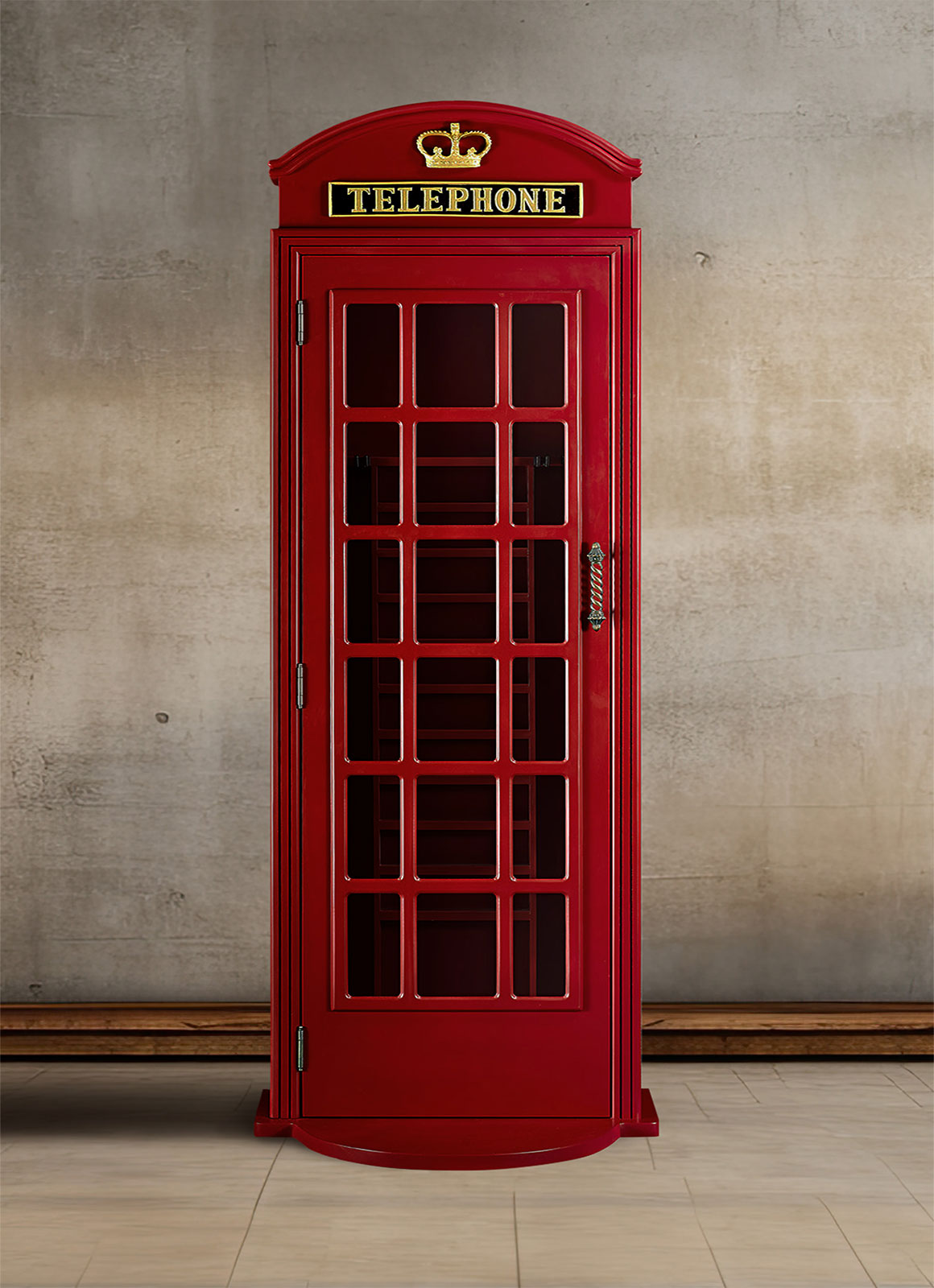 RAM Game Room English Phone Booth Cue Holder