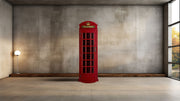 RAM Game Room English Phone Booth Cue Holder