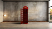 RAM Game Room English Phone Booth Cue Holder