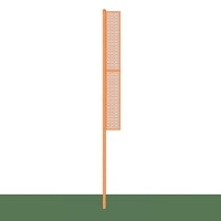Jaypro Foul Poles - 20 ft. - Softball (Professional) (Semi-Permanent) Jaypro
