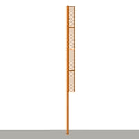Jaypro Foul Poles - 30 ft. - Softball (Collegiate) (Semi-Permanent) Jaypro
