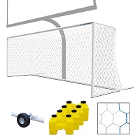 Jaypro H-Frame Goals - Semi-Perm - Multipurpose - Adjustable - Official (No Backstays) - Official Size (8 ft. H x 24 ft. W) Jaypro