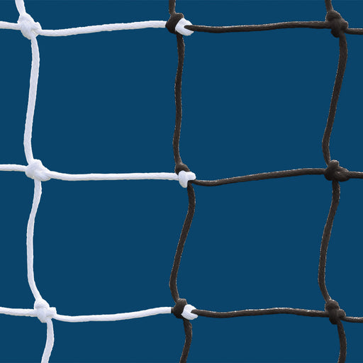 Jaypro SGP-850NBK - Soccer Goal Replacement Nets (4-3/4 in. Sq. - 4mm Braided Mesh) (8 ft.H x 24 ft.W x  6 1/2 ft.B x 7 1/2 ft.D) (White/Black)