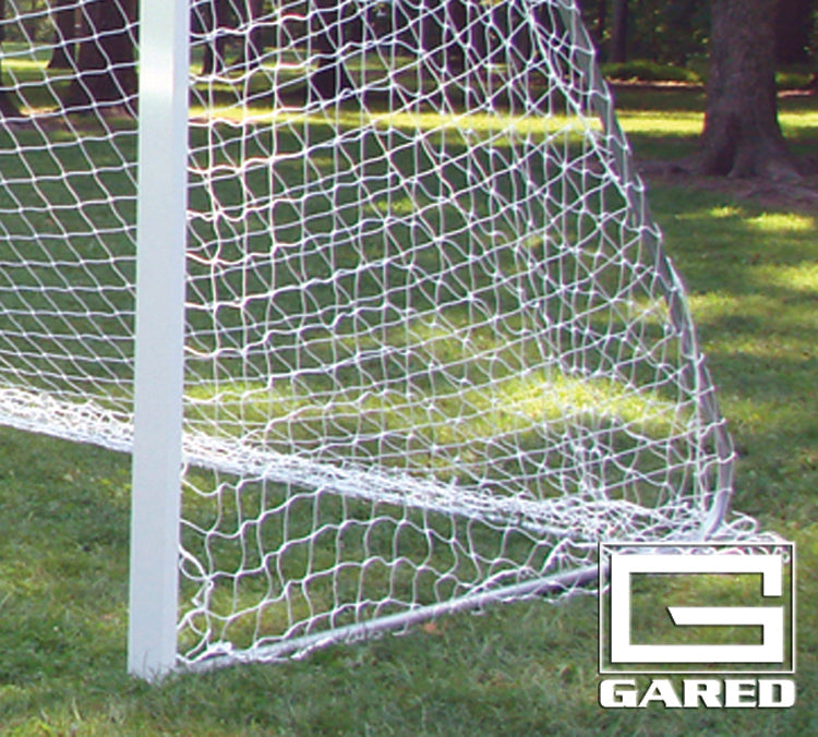 Gared Touchline Premium 8′ x 24′ Soccer Net, 4 MM White Gared