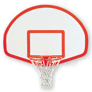 Jaypro Basketball System - Straight Post (4-1/2 in. Pole with 4 ft. Offset) - 36 in. Aluminum Fan Backboard - Playground Breakaway Goal Jaypro