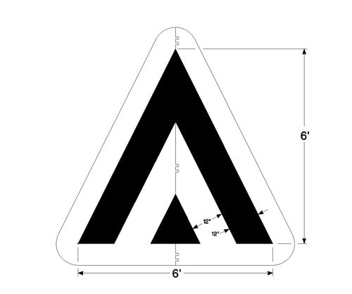 Newstripe Federal Speed Hump/Bump Stencil 72″ Newstripe