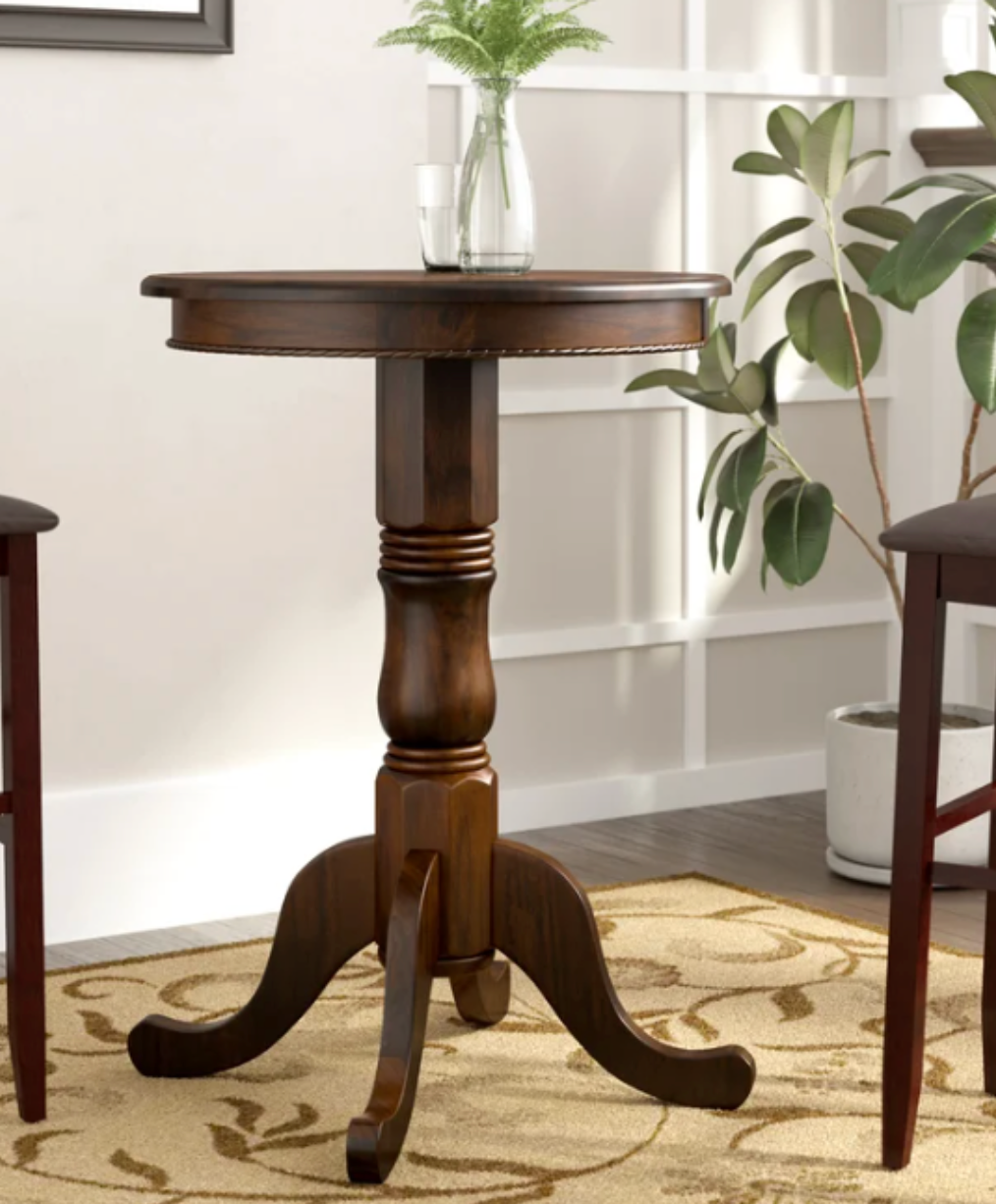 RAM Game Room English Style Circle Pub Table