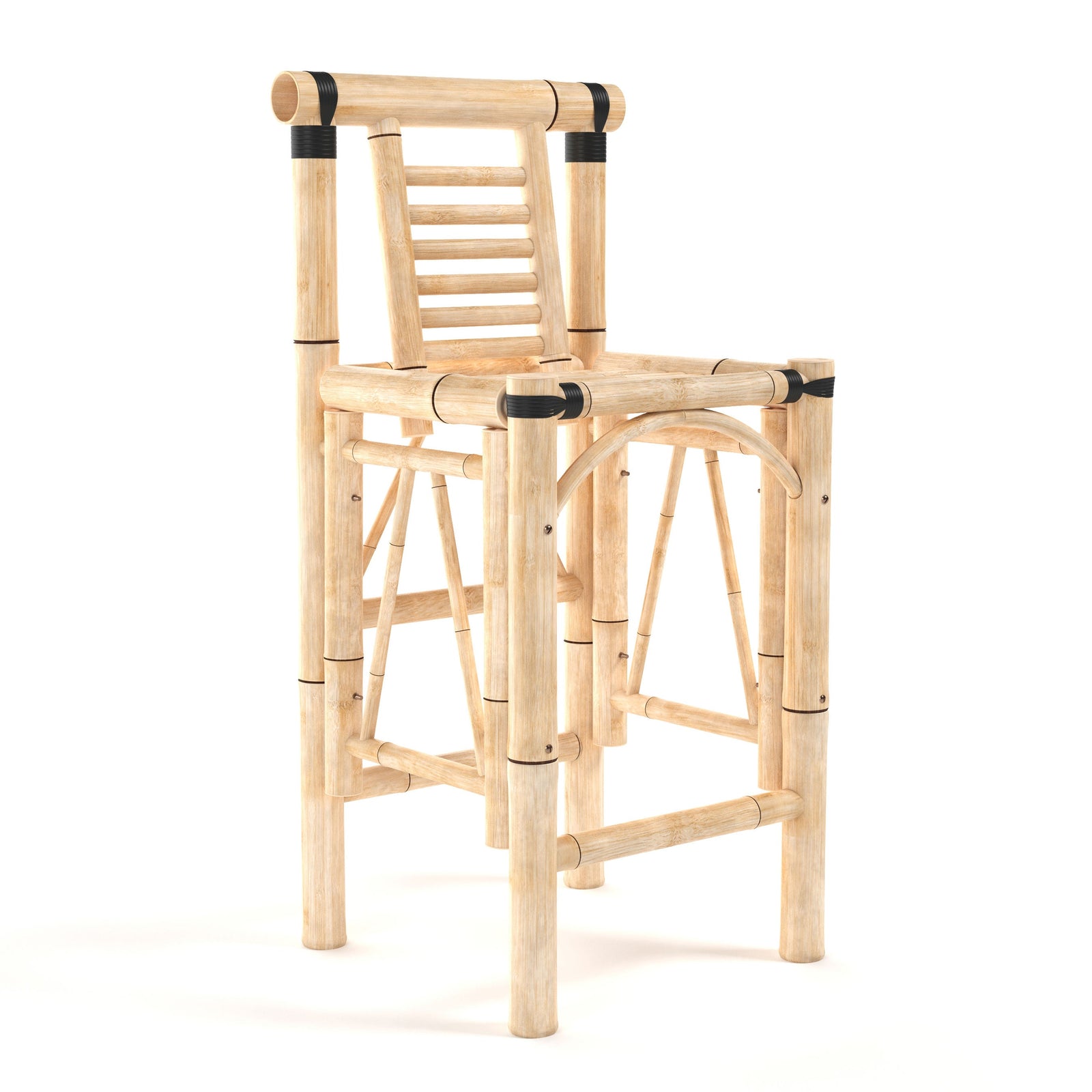RAM Game Room Bamboo Tiki Stool Set