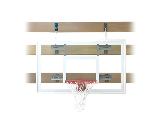 FIRST TEAM SUPERMOUNT01 PRO WALL MOUNTED BASKETBALL HOOPS- 36"X60" ACRYLIC