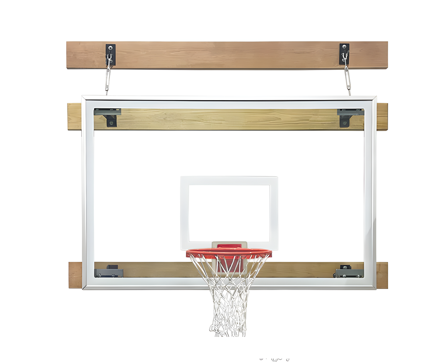 FIRST TEAM SUPERMOUNT01 TRADITION WALL MOUNTED BASKETBALL Hoops- 48"X72" TEMPERED GLASS