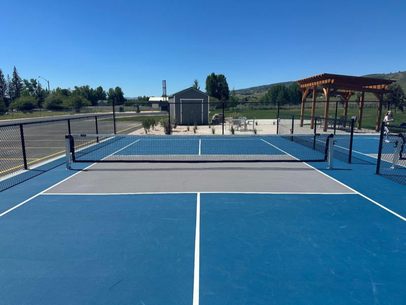 Surface Mount Pickleball Posts &amp;amp; Net Systems Dominator