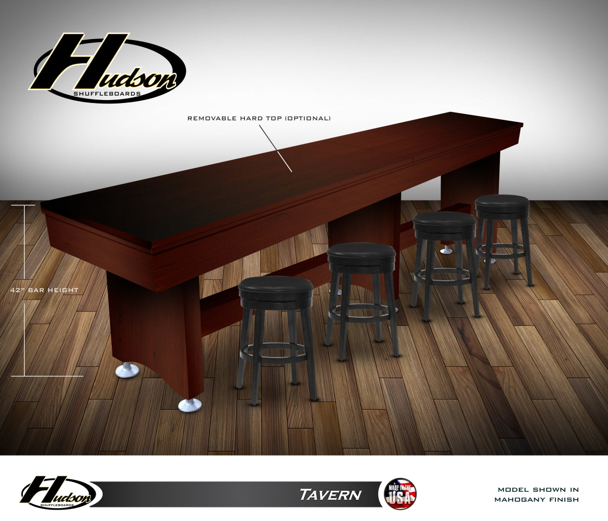 Hudson 20' Tavern Shuffleboard Table