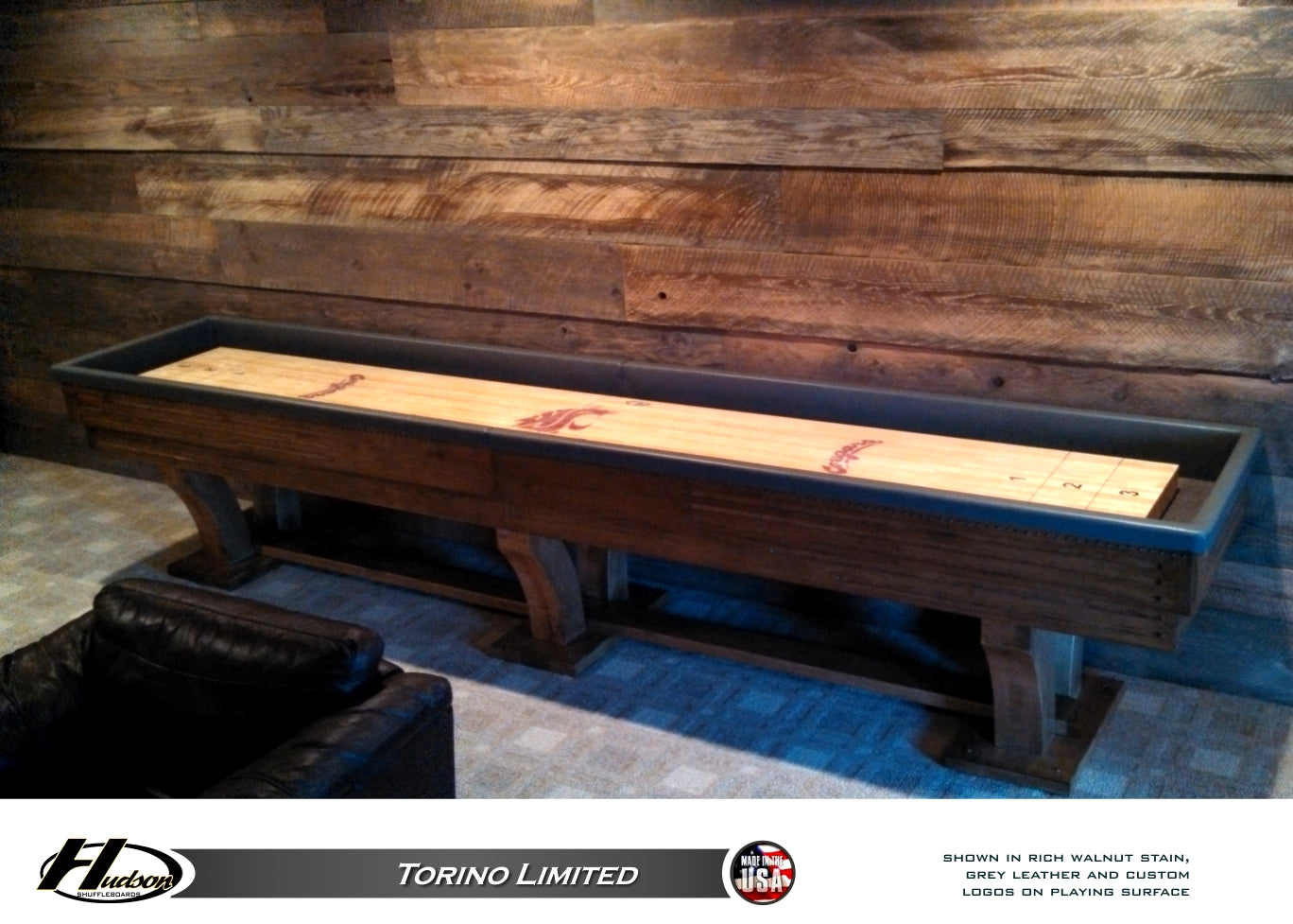 Hudson 9' Torino Limited Shuffleboard Table