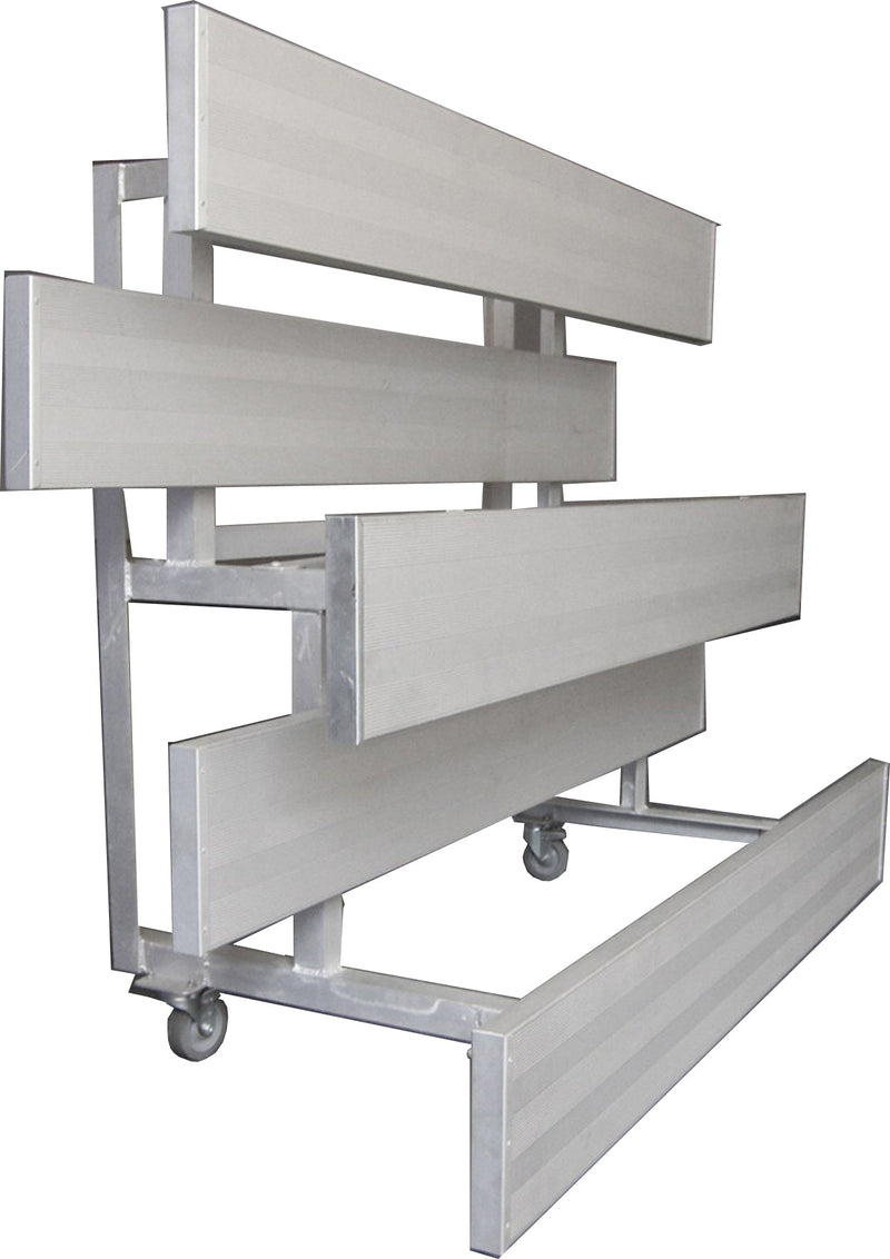 Gared Spectator Tip n’ Roll 21′ Bleacher, 2 Row Gared