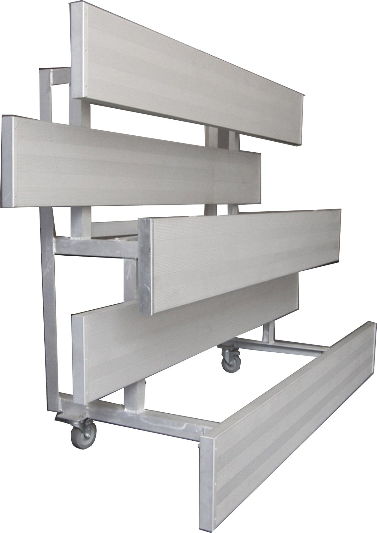 Gared Spectator Tip n’ Roll 15′ Low Rise Bleacher, 3 Row Gared