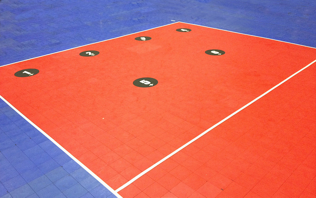 Bownet Volleyball Floor Targets, 6 Pack Bownet