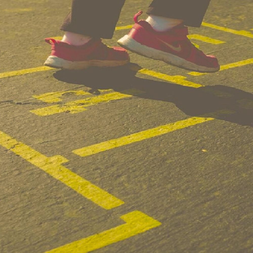 Newstripe Standard Hopscotch Playground Stencil Newstripe