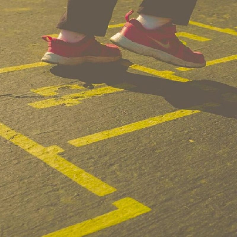 Newstripe Traditional Hopscotch Playground Stencil Newstripe