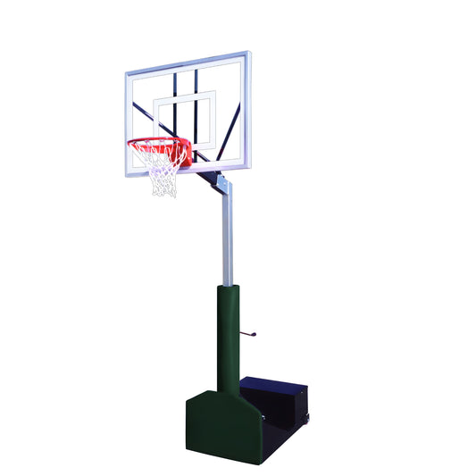 First Team Rampage Turbo Portable Basketball Hoop |36"X54" |Tempered Glass
