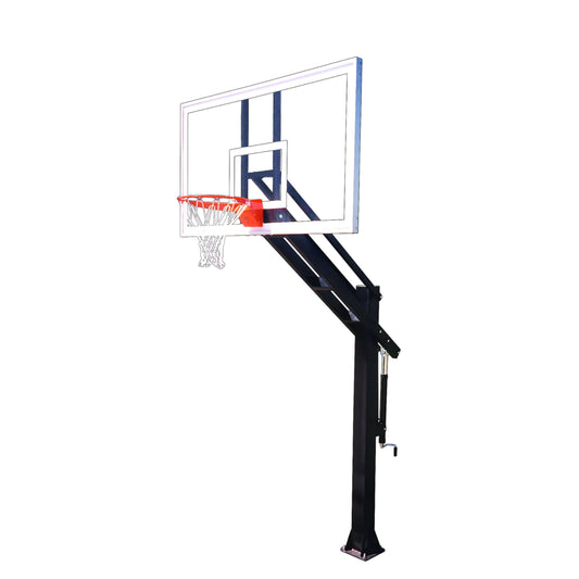 First Team Titan Arena In Ground Basketball Hoop - 42"x72" Tempered Glass