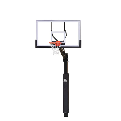 Jaypro Church Yard Outdoor Basketball Hoop – 4" Square Pole with 48" Acrylic Rectangle Backboard | Outdoor Hoop for Churches, Parks & Schools